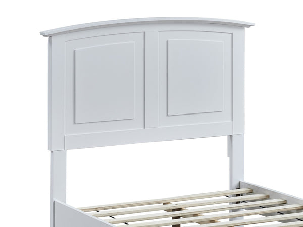 English Elm Hammond Farmhouse Twin Storage Bed with Panel Headboard and Two Under Drawer White B078S00682
