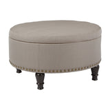 OSP Home Furnishings Augusta storage Ottoman Klein Dolphin