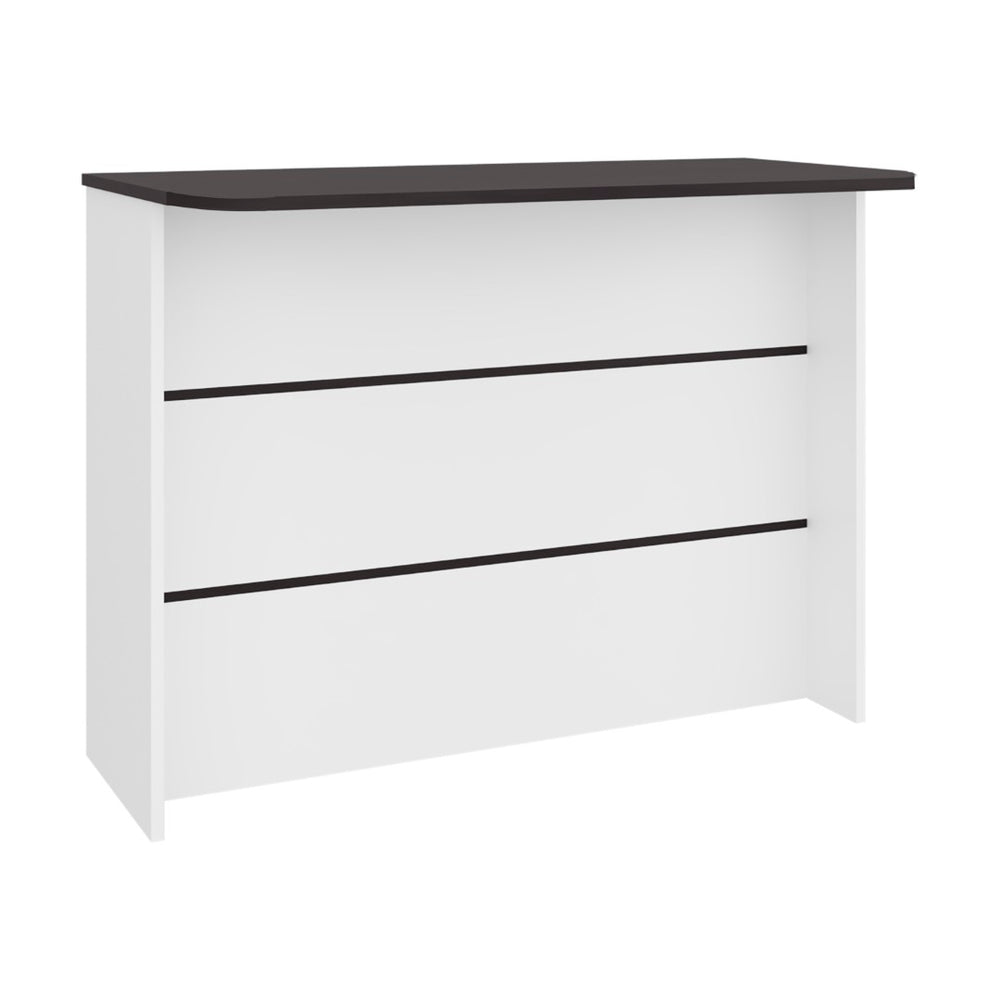 English Elm Freestaning Kitchen Island Counter Table with Open Shelves for Small Space Meal Prep B200S00463