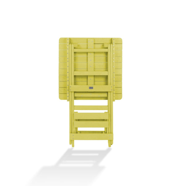 English Elm Summit Ridge Recycled Hdpe Outdoor Folding Bar Table Weather Resistant Eco Patio Yellow B2745P409709