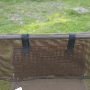 English Elm Outsunny Folding Chaise Lounge Chair - Adjustable 5-Position, Breathable Mesh, Portable Poolside Comfort W2225P174375-GIGA