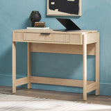 Holmes Modern Lift Top Standing Desk with Reeded Drawer Coastal Oak WEHOL42OS2CO0 Walker Edison