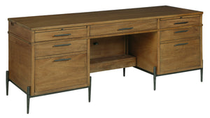 Hekman Furniture 79441 Executive Credenza - Solid Mango Wood, Locking Drawers, Pull-out Surfaces & Secret Compartment Bedford Bedford Park Executive Credenza 79441