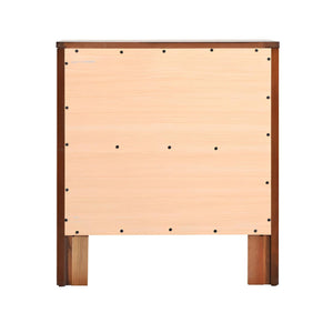 English Elm Elegant Modern Nightstand with Dovetail Drawers, Silver Hardware, Durable Wood Veneer for Bedroom Storage Cherry 27 L x 24 W x 19 H B078118336