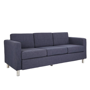 OSP Home Furnishings Pacific Sofa Couch Navy