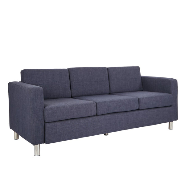 OSP Home Furnishings Pacific Sofa Couch Navy