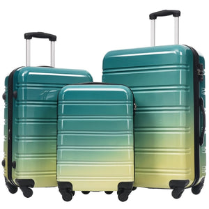 English Elm Hardshell Polycarbonate 3 Piece Spinner Luggage Set with Tsa Lock Expandable Travel N732P184448R
