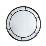 Martha Stewart Katonah Transitional Black Round Wall Mirror 36" MT160-0011 Black