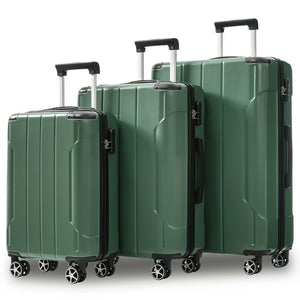 English Elm Luggage Set 3 Piece Abs Hard Shell Expandable Suitcase with Tsa Lock Spinner Wheels N730P296584F