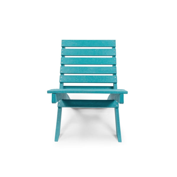 English Elm Grandcourt Recycled Hdpe Outdoor Folding Chair with Marine Grade Hardware for Patio Use Teal B2745P409672