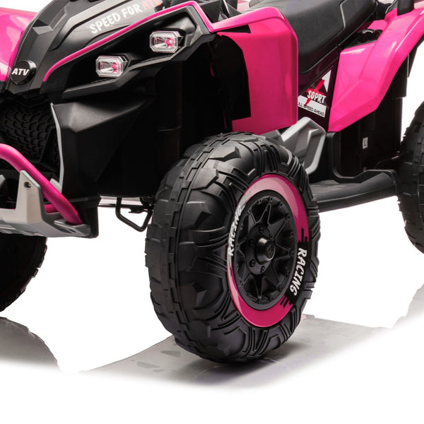 English Elm 24v Kids Electric Atv Xxxl Off-road Ride on with Parental Remote and Shock Absorbers W1578P352120