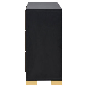 English Elm Medici Black 6-Drawer Dresser - Modern Storage Solution With Stylish Design & Ample Space For Essentials B062P353273