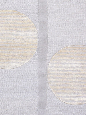 Pasargad Home Edgy Collection Hand-tufted Ivory Area Rug For Modern Elegance In Any Room   Pvny-34 5x8