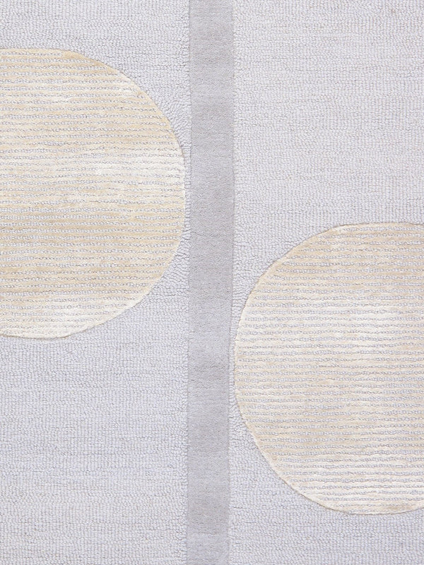 Pasargad Home Edgy Collection Hand-tufted Ivory Area Rug For Modern Elegance In Any Room   Pvny-34 5x8