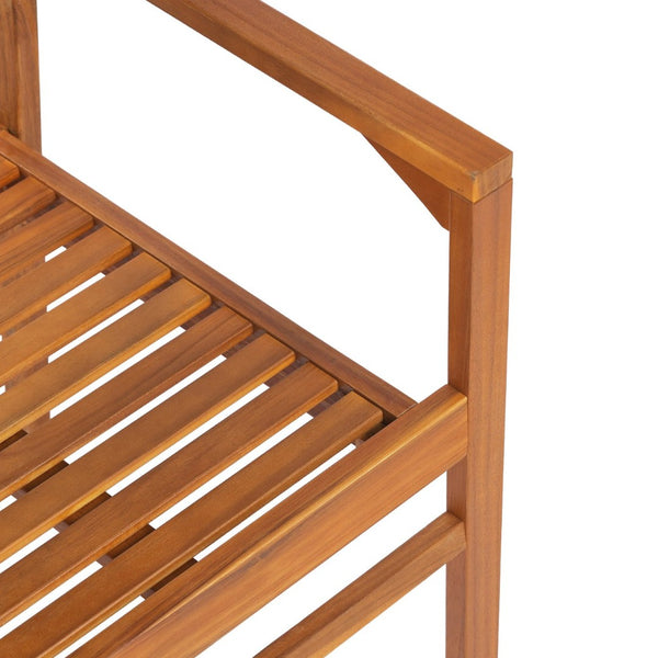 English Elm Dining Chair Set of 2 Wicker and Acacia Wood for Indoor or Covered Patio Use Teak N776P381115T