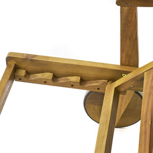 English Elm Christopher Knight Home® - PERLA Teak Acacia Chaise Lounge with Wheels – Outdoor Patio Wood Recliner, Mix‑and‑Match Cushions, Single/Set Options 61724.00WTC