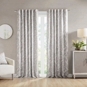 Croscill Home Winslow Modern/Contemporary Floral Curtain Panel (Single) CHM40-0023 Linen