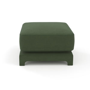 English Elm 30 Tufted Chenille Ottoman Compact Footrest Extra Seating Living Room Accent W714P297590