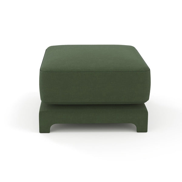 English Elm 30 Tufted Chenille Ottoman Compact Footrest Extra Seating Living Room Accent W714P297590