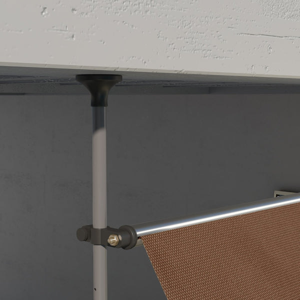 English Elm Outsunny Freestanding Manual Retractable Awning, 118" Uv-Protected Shade For Decks & Windows W2225P200707-GIGA