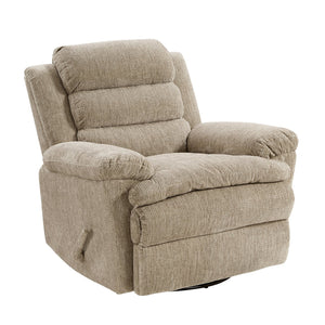 English Elm Glider Swivel Recliner with Smooth 360° Glide and Pull-Handle Recline, Microfiber Comfort, Sturdy Frame Brown 38.5 L x 34 W x 26.5 H B011P329293