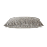 English Elm Plume 22" Feather Down Lumbar Throw Pillow, Brilliant Gray Chenille Jacquard