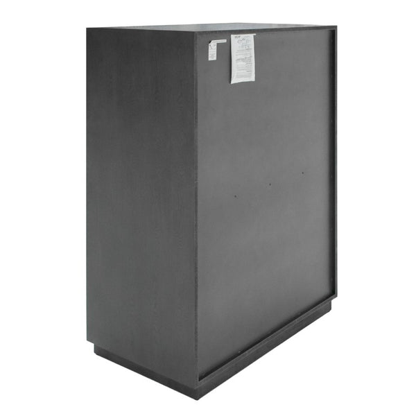 VIG Furniture Manhattan- Contemporary Grey-Wash Chest With Gold Handles, 5 Drawers, Tall Vertical Storage, Ready-To-Use VGMA-BR-127-CH