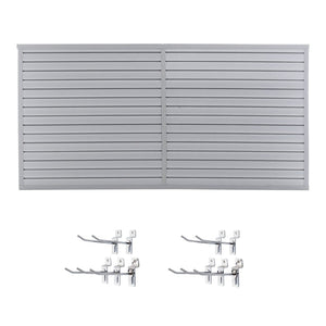 English Elm Heavy Duty Pvc Slatwall Garage Storage System Modular Wall Mounted Tool Organizer W1422P286710