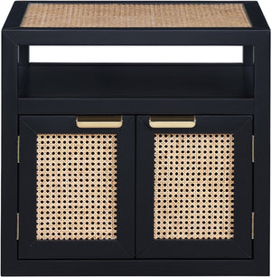 Cole Black Night Stand 797Black-NS Meridian Furniture