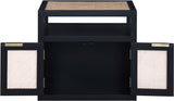 Cole Black Night Stand 797Black-NS Meridian Furniture