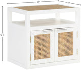 Cole White Night Stand 797White-NS Meridian Furniture