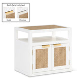 Cole White Night Stand 797White-NS Meridian Furniture