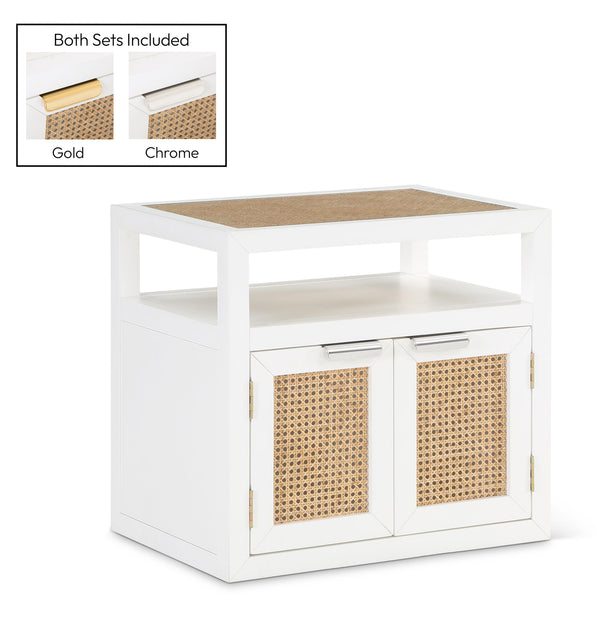 Cole White Night Stand 797White-NS Meridian Furniture