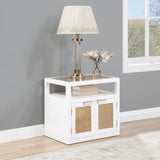 Cole White Night Stand 797White-NS Meridian Furniture