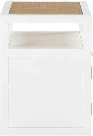 Cole White Night Stand 797White-NS Meridian Furniture