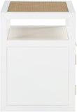 Cole White Night Stand 797White-NS Meridian Furniture