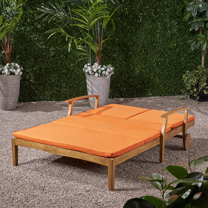 English Elm Christopher Knight Home® - Perla Double Chaise Lounge - Stylish Outdoor Seating With Adjustable Comfort & Weather-Resistant Design 63357.00ORG