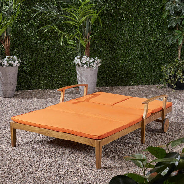 English Elm Christopher Knight Home® - Perla Double Chaise Lounge - Stylish Outdoor Seating With Adjustable Comfort & Weather-Resistant Design 63357.00ORG