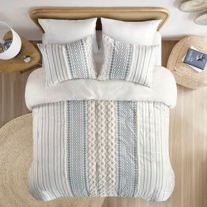 English Elm Cotton INK+IVY Imani Chenille Tufted Comforter Set King/Cal King – Geometric Print, OEKO-TEX Safe B035128800