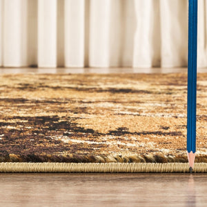 English Elm Joy Abstract Camouflage Area Rug Earthy Tones Low Pile Living Room Cabin Accent B186P452314