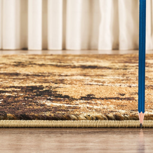 English Elm Joy Abstract Camouflage Area Rug Earthy Tones Low Pile Living Room Cabin Accent B186P452314