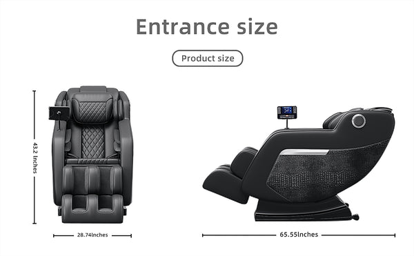 English Elm The Zero Gravity Massage Chair with Hip Heating, 20 Airbags, Foot Massage, 5 Modes & LCD Remote W3327S00002