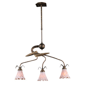 Villa D'Eleganza 6'' Wide 3-Light Linear Chandelier - Olde World 7982/3 Elk Lighting