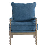 OSP Home Furnishings Fletcher Spindle Chair Navy