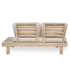 English Elm Christopher Knight Home® - Topia Acacia 7-Seater Sofa Set – Elegant, Durable, Water-Repellent Cushions For Outdoor Comfort & Style N773OS00076S