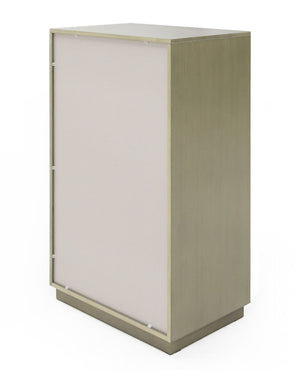 VIG Furniture Modrest Nixa - Modern Wide Birch + Brushed Bronze Chest VGVC-J1909-5H-L-BIR