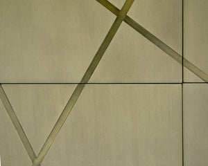 VIG Furniture Modrest Nixa - Modern Wide Birch + Brushed Bronze Chest VGVC-J1909-5H-L-BIR