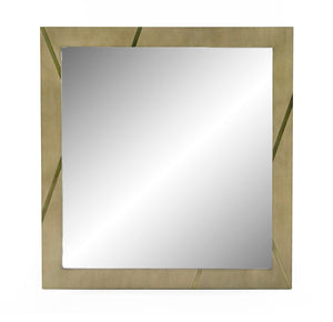 VIG Furniture Modrest Nixa - Modern Birch + Brushed Bronze Mirror VGVC-J1909-M-L-BIR