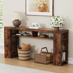 English Elm Xgz-stdcj-fugu-zbb Entryway Console with Five Shelves and Built-in Charging Outlets W1550P330057