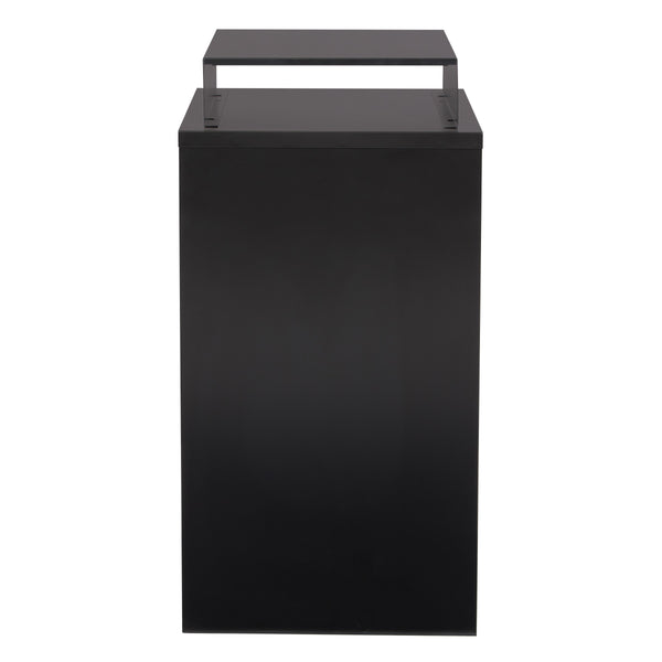 OSP Home Furnishings Metal File Cabinet Black